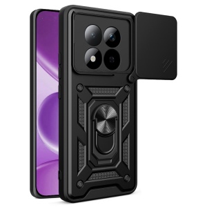 Husa pentru Xiaomi Redmi Note 15 Pro 4G, SKYDDAR INNOVATION, CamShield, Inel magnetic, set cu sticker, Negru