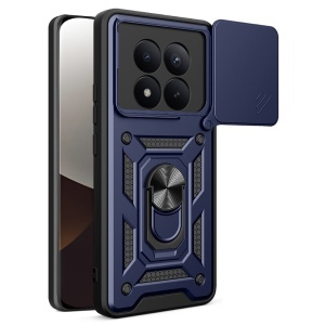 Husa pentru Xiaomi Redmi Note 15 Pro+ 5G, SKYDDAR INNOVATION, CamShield, Inel magnetic, set cu sticker, Albastru