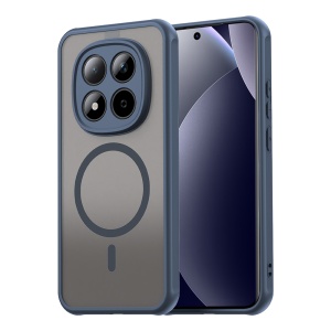 Husa pentru Xiaomi Redmi Note 15 Pro 5G, SKYDDAR INNOVATION, HaloFrost MagSafe II, Antisoc, set cu sticker, Bleumarin