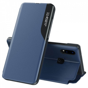 Husa Samsung Galaxy A20E tip carte, Techsuit eFold - Dark Blue - Img 2