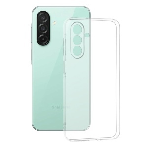 Husa Samsung Galaxy A26 5G din silicon transparent, set cu sticker, ClearGuard, Transparenta