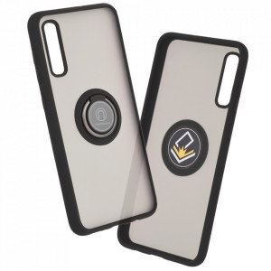 Husă Samsung Galaxy A30s / A50 / A50s SKYDDAR Glinth+ cu Inel Rotativ 360°, Compatibilitate Magnetică, Absorbție Șocuri, Design Subțire și Elegant - Negru - Img 2