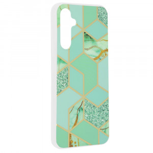 Husa Samsung Galaxy A34 5G Marble Series, Techsuit - Green Hex - Img 6