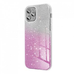 Husa Samsung Galaxy A52 5G / A52s din silicon lucios, Skyddar Shining - Transparent / Roz - Img 3