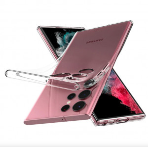 Husa Samsung Galaxy S22 Ultra, Liquid Crystal Spigen - Clear - Img 3