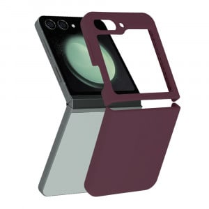Husa Samsung Galaxy Z Flip5 din silicon moale, Techsuit Soft Edge - Mov