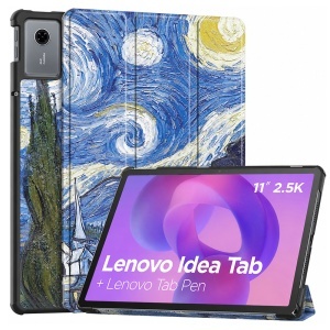 Husa tableta pentru Lenovo Idea Tab 11 / Tab K11 Gen 2 cu suport Multi-Unghi și functie Sleep/Wake, FoldPro Colour, Starry night, set cu sticker
