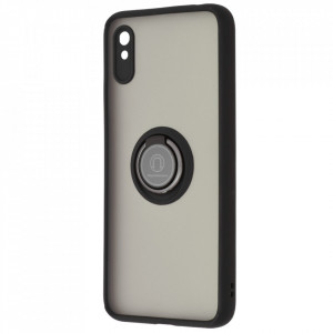 Husă Xiaomi Redmi 9A / Redmi 9AT SKYDDAR Glinth+ cu Inel Rotativ 360°, Compatibilitate Magnetică, Absorbție Șocuri, Design Subțire și Elegant - Negru - Img 5