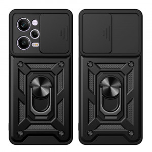 Husa Xiaomi Redmi Note 12 Pro 5G / Poco X5 Pro cu inel magnetic, Techsuit CamShield - Negru - Img 6