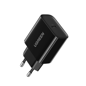 Incarcator pentru Priza, Type-C, PD20W, 5V/3A, PD3.0, Quick Charge 4.0+, Fast Charge, Ugreen CD137, Negru