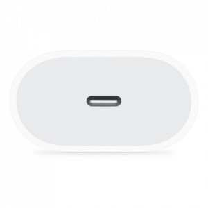 Incarcator priza Apple A2347 (MHJE3ZM/A) Type-C, Fast Charge 20W - Alb - Img 2