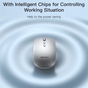 Mouse wireless, 2.4G, 1600 DPI, Ergonomic, Yesido, Negru - Img 8