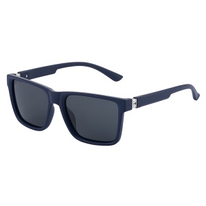 Ochelari de Soare Barbati, Protectie UV, Desing Patrat, Fashion, set cu sticker, Model 8506, Bleumarin;gri