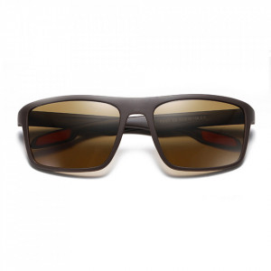 Ochelari soare barbati cu protectie UV (MM101), Techsuit - Matte Brown - Img 2