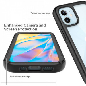 [Pachet 360°] Husa + Folie iPhone 12 Mini, Techsuit Defense - Negru - Img 6