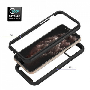 [Pachet 360°] Husa + Folie iPhone 12 Pro Max, Techsuit Defense - Negru - Img 2