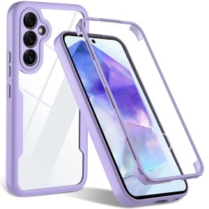 [Pachet 360°] Husa + Folie pentru Samsung Galaxy A55 5G, SKDR ColorShield 360° - Mov