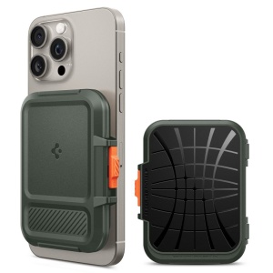 Portofel Universal pentru Telefon cu 2 Compartimente - Spigen Lock Fit Magsafe (AFA08528) - Military Green