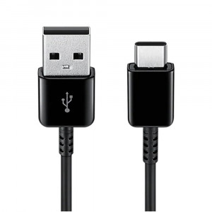 Samsung - (2 Pack) Original Data Cable (EP-DG930MBEGWW) - USB-A to Type-C 2A, 480Mbps, 1.5m - Black (Blister Packing) - Img 2