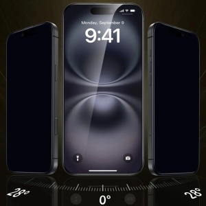 [Set x3] Folie sticla pentru iPhone 17 / iPhone 16 Pro, rezistenta la zgarieturi, Corning Gorilla Glass UltraFit Privacy, ESR – Privacy (Copy 1) - Img 2