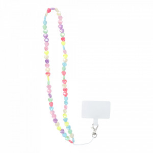 Snur universal telefon, 68cm (34cm prins), PIXIE - Inimioare - Img 1