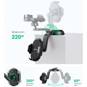 Suport Auto ajustabil pentru Bord, Ugreen LP405, Negru - Img 2