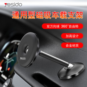 Suport Auto cu Prindere Magnetica pentru Bord, Yesido C93 - Negru - Img 2