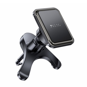 Suport auto telefon, Magnetic, Grila ventilatie, 6 Magneti, ABS, Yesido, Negru