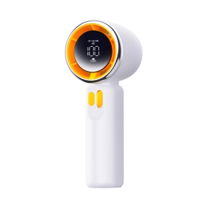 Ventilator de Mana Portabil Z11,100 Viteze, Display LED, Snur Inclus, Incarcare USB, Compact si Durabil, Alb