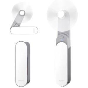 Ventilator Portabil Mini, de Poseta, de Birou, de Mana, Silentios, Pliabil, 1200mAh, SKDR NiniFan - Alb
