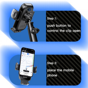 Yesido - Car Holder with Wireless Charging (C197) - for Windshield and Dashboard, 15W - Black - Img 7