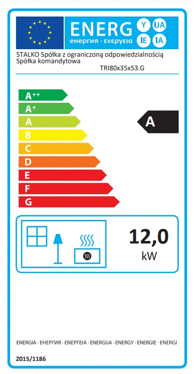 Șemineu 12 kW Hitze TRINITY TRI BOX 80x35x53.G