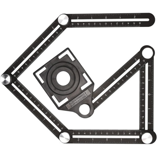 Instrument de măsurare a unghiului pe sase laturi, pozitionare a plăcilor, din aliaj de aluminiu