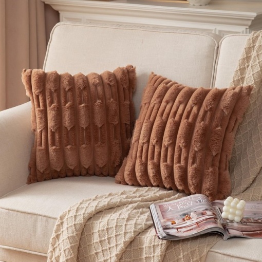 Set de 2 huse de perne decorative, plus, 60 x 60 cm
