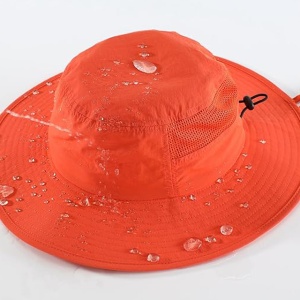 Pălărie de soare cu boruri largi, Outfly, unisex, portocalie, 56-60cm - Img 3