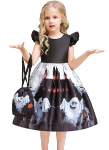 Rochita de vrajitoare pentru Halloween, 140 cm - Img 1