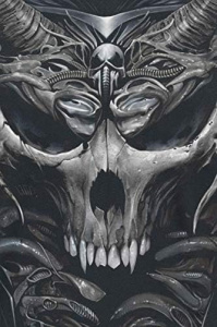 Tricou cu motiv Gothic, Skull Armor, Spiral Direct, negru, S - Img 3