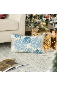 Fată de pernă decorativă 30 x 50 cm, albastru deschis - Img 3