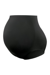 Lenjerie intima pentru gravide, modelatoare, fara cusaturi, cu croiala înalta, set 2 bucati – Negru, M - Img 2