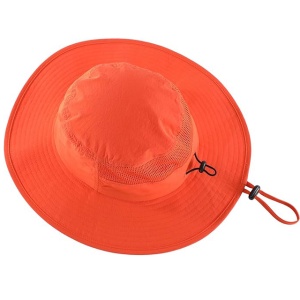Pălărie de soare cu boruri largi, Outfly, unisex, portocalie, 56-60cm - Img 4