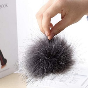 Set 14 pompoane din blană artificială cu bandă elastică pentru pălării, brelocuri, esarfe, mănusi, genti, accesorii - Img 3