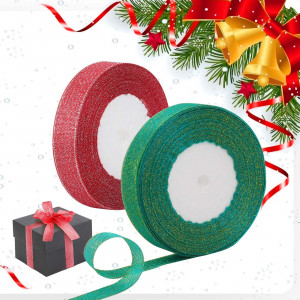 Set 2 role de panglică pentru cadouri 2,2 cm x 50 de metri - Img 2