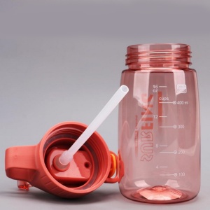 Sticla de apa, 500 ml, cu închidere de siguranta antiscurgere, reutilizabila, roz - Img 4