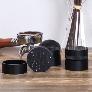 Tamper cafea Dropfree 58MM manuală, instrument de nivelare tip ac cafea pudră - Img 5