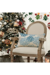 Fată de pernă decorativă 30 x 50 cm, albastru deschis - Img 4