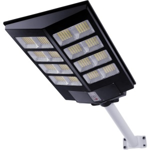 Felinar 640 LED, cu panou solar, 6500K, senzori de miscare cu infrarosu, telecomandă, impermeabil IP67 - Img 1