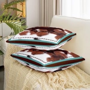 Fețe de perna decorative 45x45 cm, set 2 buc, model cal - Img 4