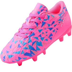 Ghete de fotbal pentru copii, fucsia -albastru regal, 38EU - Img 1