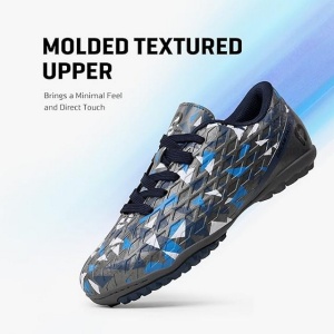 Ghete de fotbal, Unisex, Gri cu Albastru regal, 37 EU - Img 3