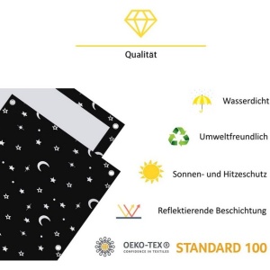 Jaluzea 100% opac, fără găurire, protectie solară, cu ventuze pentru ferestre Velux, tip stele lunare, 57x100 cm, pentru Y45/045 - Img 3